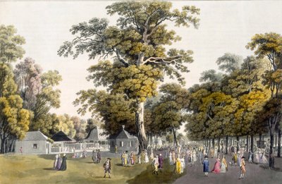 The Cafes in the Grand Avenue in Prater, Vienna, 1798 by Laurenz Janscha